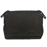 Louis Vuitton Black Damier Infini District MM Shoulder Bag N41284 SP4154 154156
