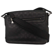 Louis Vuitton Black Damier Infini District MM Shoulder Bag N41284 SP4154 154156
