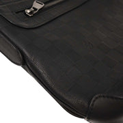 Louis Vuitton Black Damier Infini District MM Shoulder Bag N41284 SP4154 154156