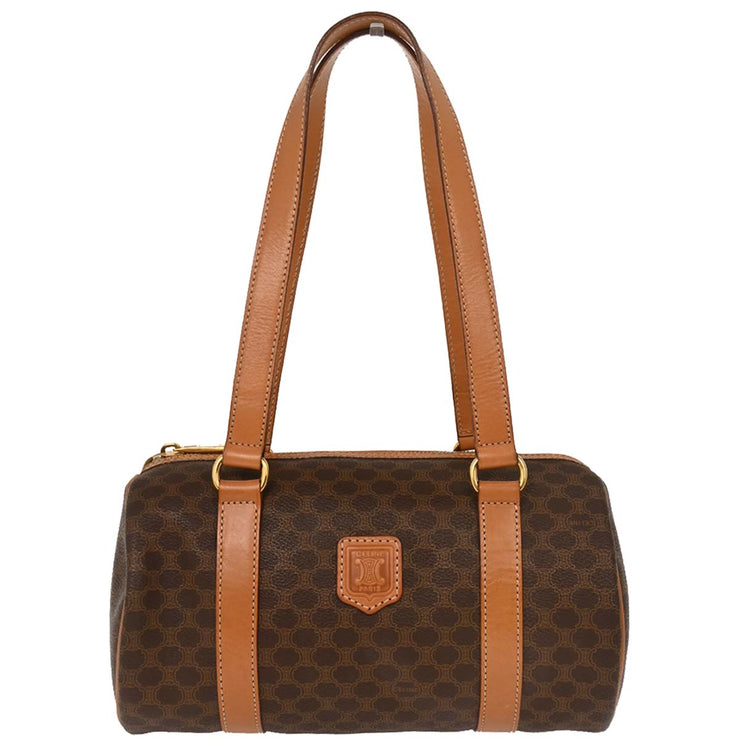 Celine Brown Macadam Handbag MC96* 154158