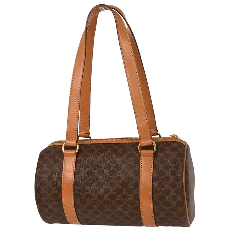 Celine Brown Macadam Handbag MC96* 154158