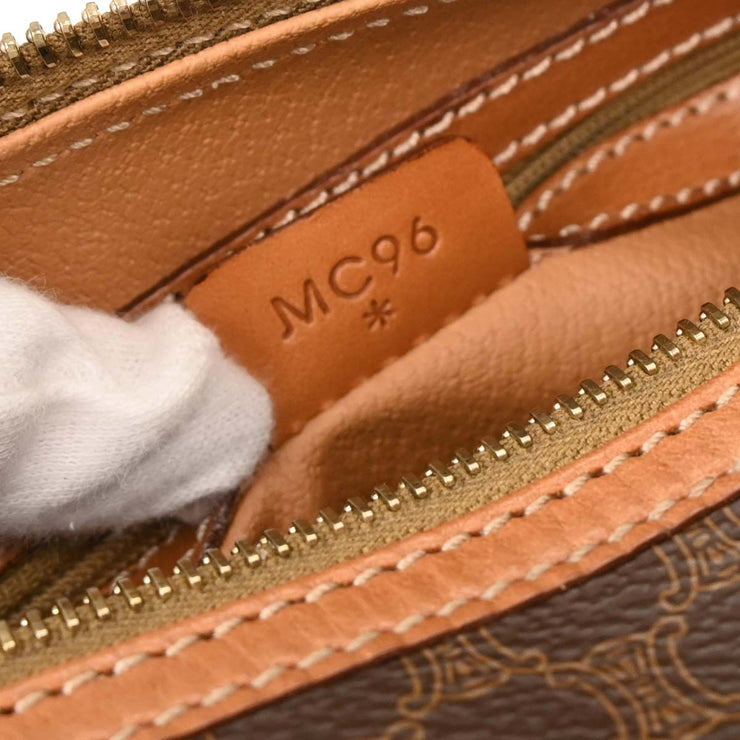 Celine Brown Macadam Handbag MC96* 154158