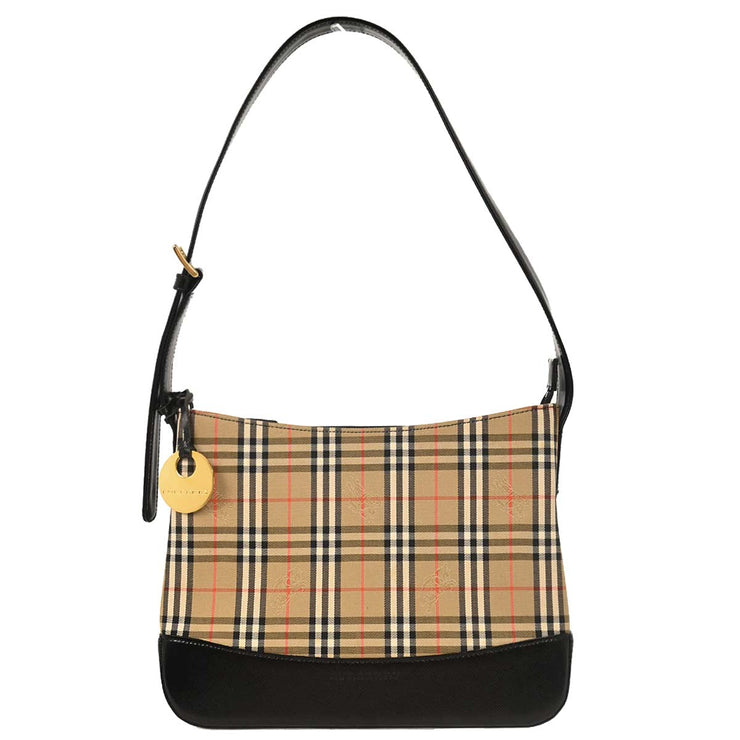 Burberry Beige Black House Check Shoulder Bag 154159