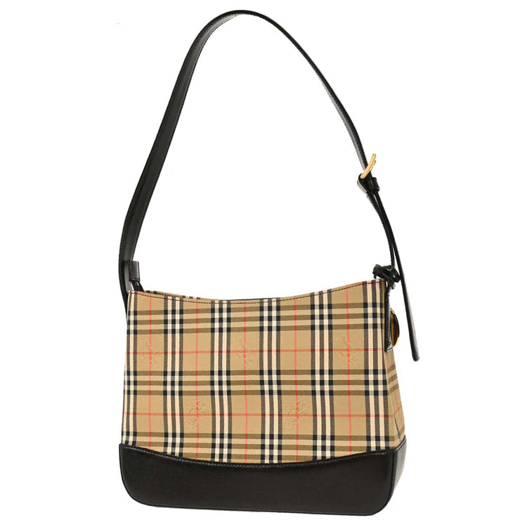 Burberry Beige Black House Check Shoulder Bag 154159
