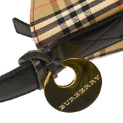 Burberry Beige Black House Check Shoulder Bag 154159