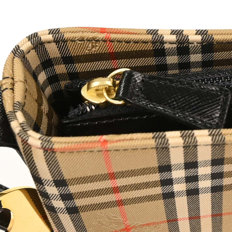 Burberry Beige Black House Check Shoulder Bag 154159