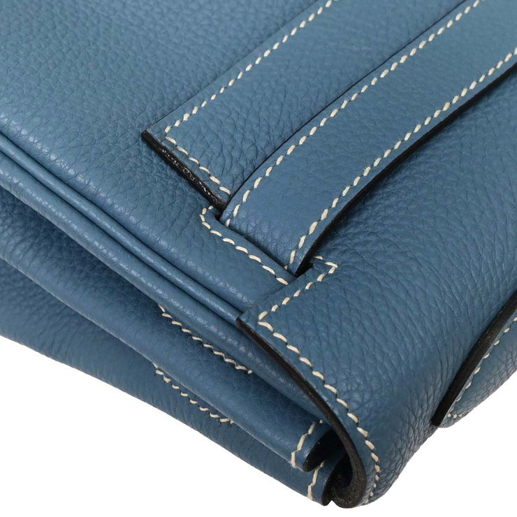 Hermes Blue Jean Togo Kelly 32 Retourne 2way Handbag Square:J 135.S 154161