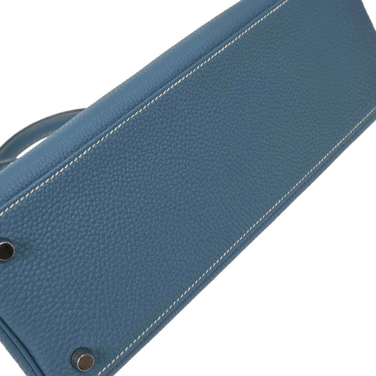 Hermes Blue Jean Togo Kelly 32 Retourne 2way Handbag Square:J 135.S 154161