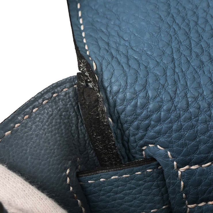 Hermes Blue Jean Togo Kelly 32 Retourne 2way Handbag Square:J 135.S 154161
