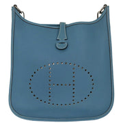 Hermes Blue Jean Togo Evelyne 1 PM Shoulder Bag RB Square:G 154165