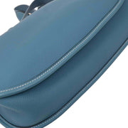 Hermes Blue Jean Togo Evelyne 1 PM Shoulder Bag RB Square:G 154165