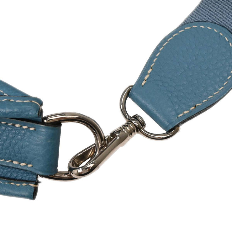 Hermes Blue Jean Togo Evelyne 1 PM Shoulder Bag RB Square:G 154165