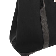Hermes Black Toile H Negonda Garden Party 36 PM Tote Bag XGS006HI 154166