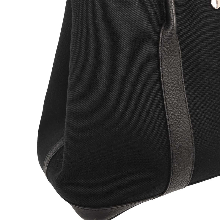 Hermes Black Toile H Negonda Garden Party 36 PM Tote Bag XGS006HI 154166