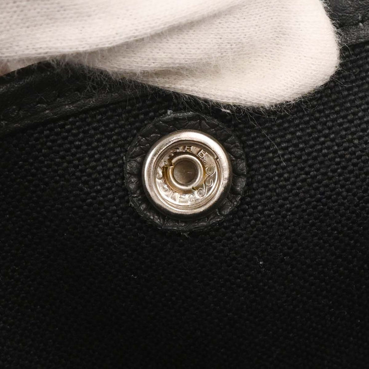 Hermes Black Toile H Negonda Garden Party 36 PM Tote Bag XGS006HI 154166