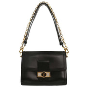 Louis Vuitton Black Leather Dauphine Shoulder Bag M55821 FL4179 154168