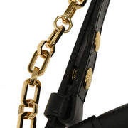 Louis Vuitton Black Leather Dauphine Shoulder Bag M55821 FL4179 154168