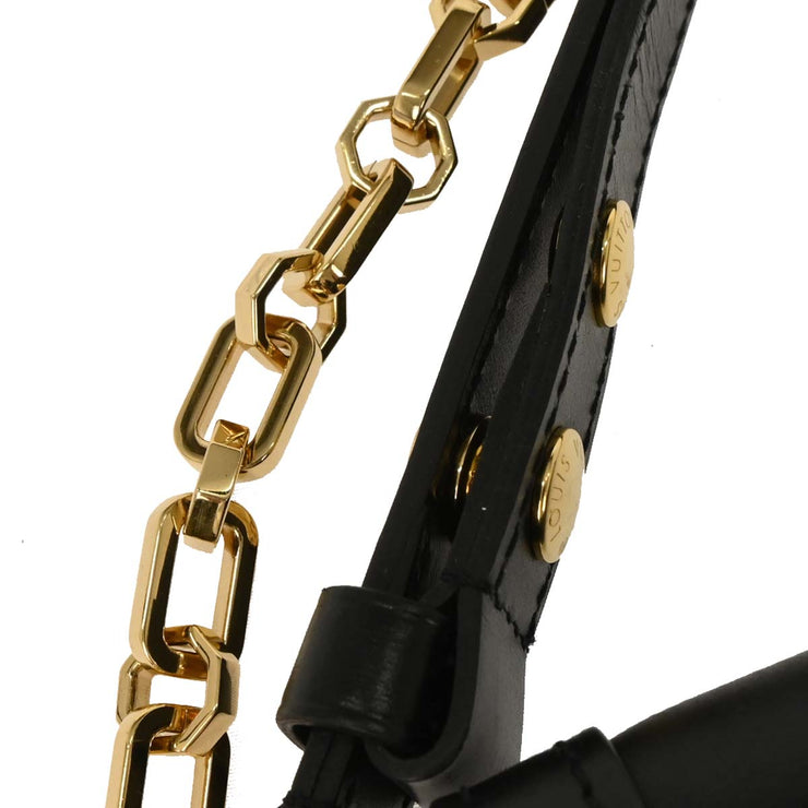 Louis Vuitton Black Leather Dauphine Shoulder Bag M55821 FL4179 154168