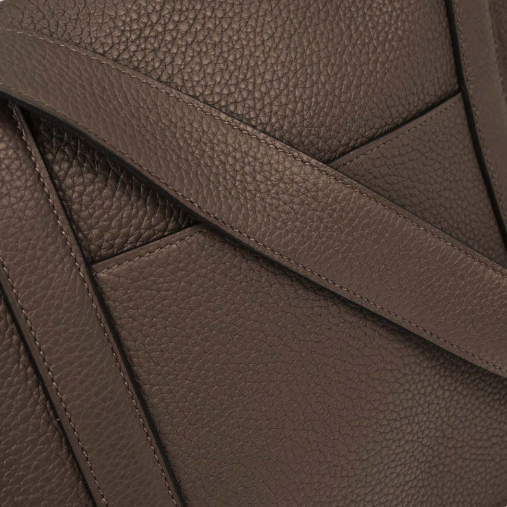 Hermes Taupe Taurillon Clemence Steve Caporal 27 Shoulder Bag TGS001HI 154170