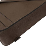 Hermes Taupe Taurillon Clemence Steve Caporal 27 Shoulder Bag TGS001HI 154170