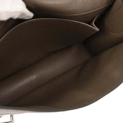 Hermes Taupe Taurillon Clemence Steve Caporal 27 Shoulder Bag TGS001HI 154170