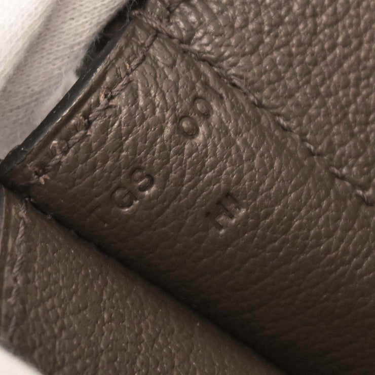 Hermes Taupe Taurillon Clemence Steve Caporal 27 Shoulder Bag TGS001HI 154170