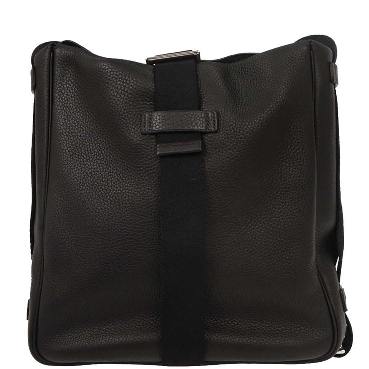 Hermes Black Taurillon Clemence Tibet Vertical MM Shoulder Bag B4 Square:I 154171