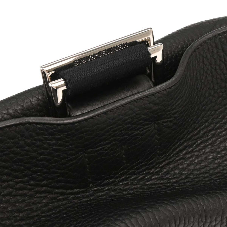 Hermes Black Taurillon Clemence Tibet Vertical MM Shoulder Bag B4 Square:I 154171