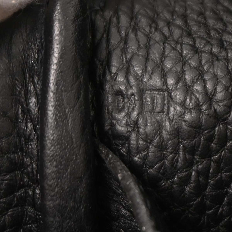 Hermes Black Taurillon Clemence Tibet Vertical MM Shoulder Bag B4 Square:I 154171
