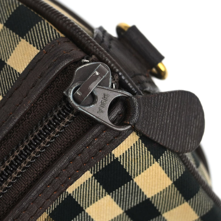 Burberrys Beige Brown House Check Duffle 2way Handbag 154220