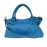 Balenciaga Blue The First 2way Handbag 103208.4680 1669 154224