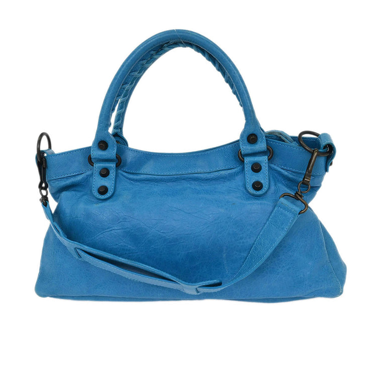 Balenciaga Blue The First 2way Handbag 103208.4680 1669 154224