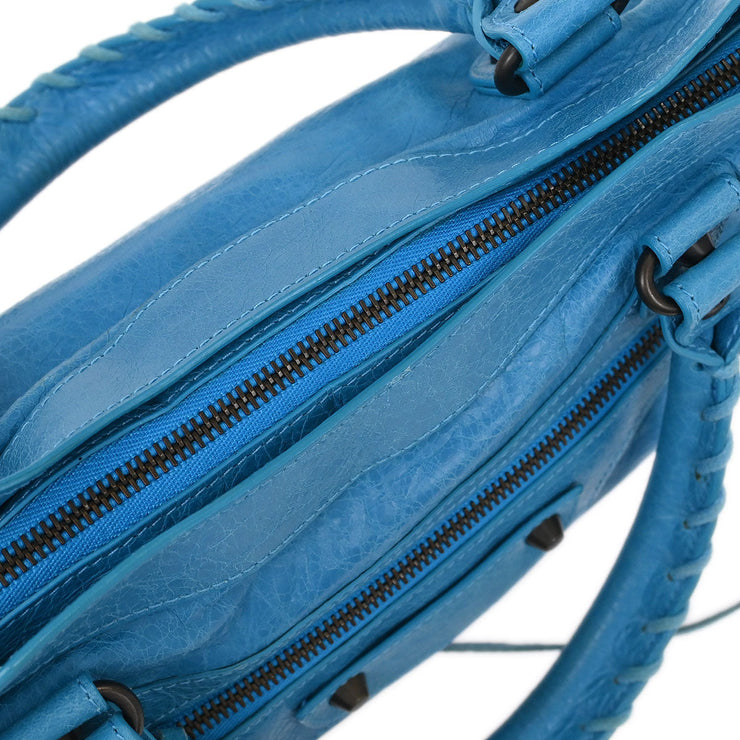 Balenciaga Blue The First 2way Handbag 103208.4680 1669 154224