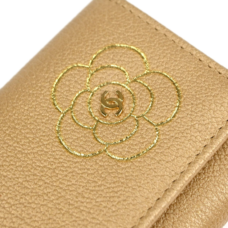 Chanel Beige Calfskin Six Hook Key Case Small Good 154242