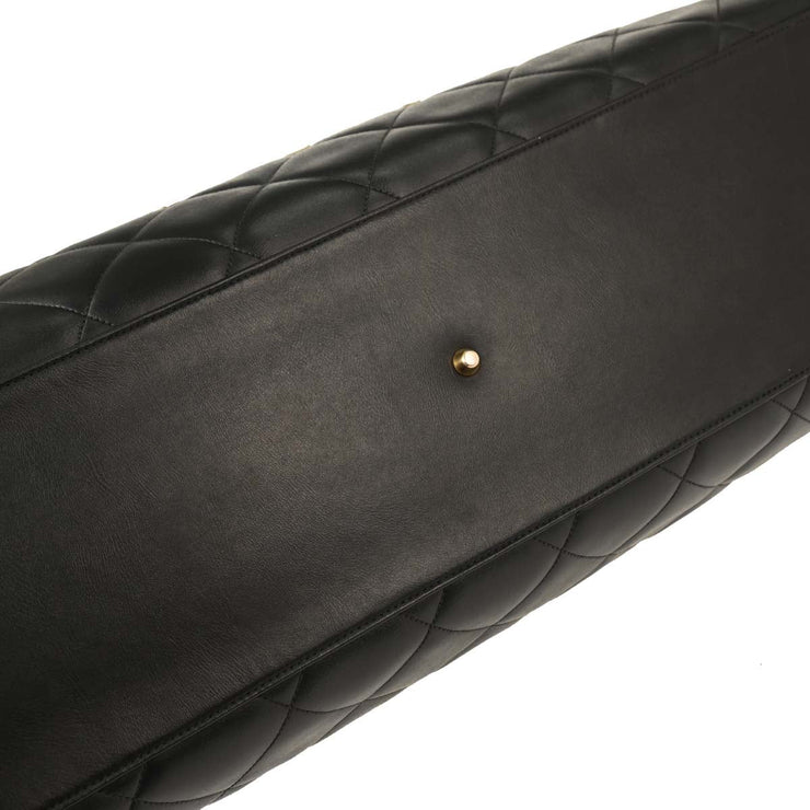 Chanel Black Calfskin Bowling Bag 50 154249