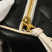 Chanel Black Calfskin Bowling Bag 50 154249