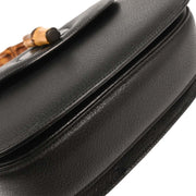 Gucci Black Pigskin Bamboo 2way Handbag 000.926.0633  154251