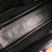 Gucci Black Pigskin Bamboo 2way Handbag 000.926.0633  154251