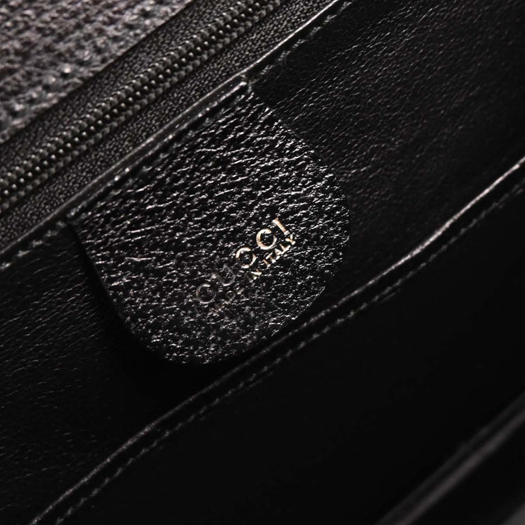 Gucci Black Pigskin Bamboo 2way Handbag 000.926.0633  154251