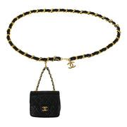 Chanel Black Lambskin Classic Flap Micro Bum Belt Bag 154252