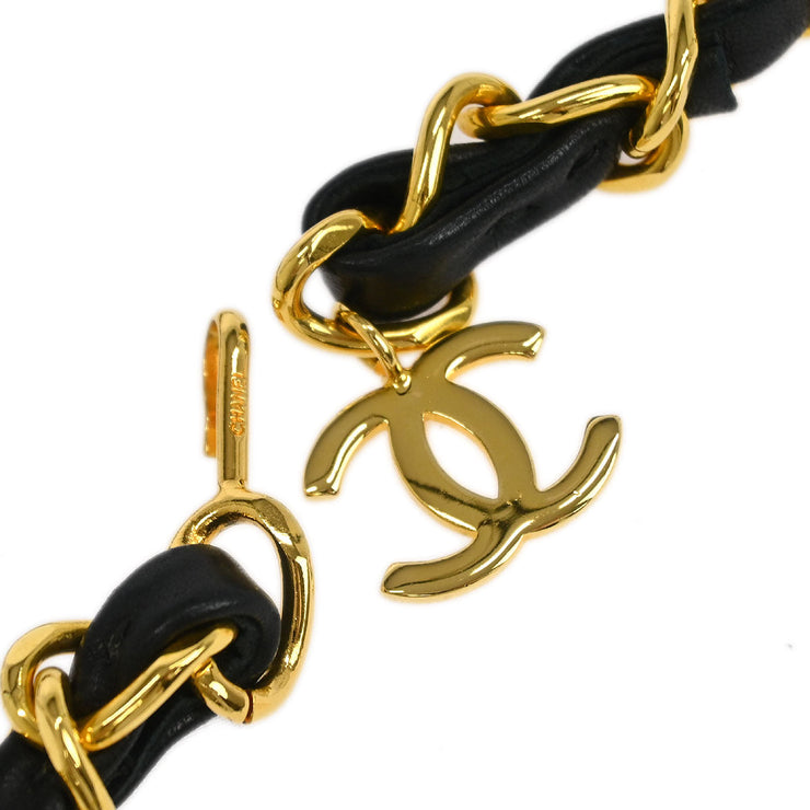 Chanel Black Lambskin Classic Flap Micro Bum Belt Bag 154252