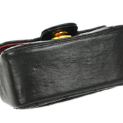 Chanel Black Lambskin Classic Flap Micro Bum Belt Bag 154252