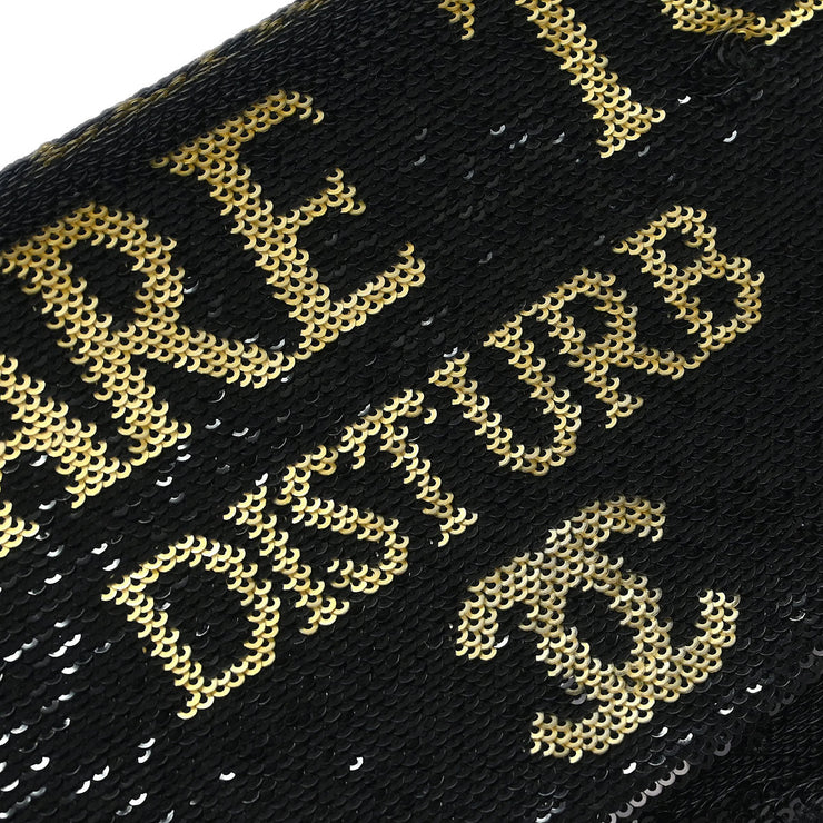 Chanel Black Sequins Dare To Disturb Shoulder Bag 154253