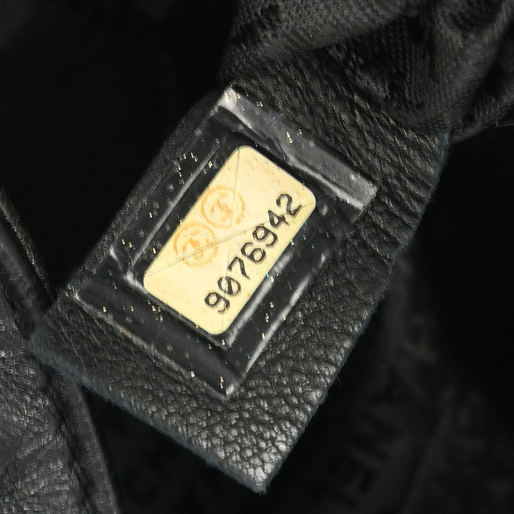 Chanel Black Calfskin Around Chain Hobo Handbag 154254