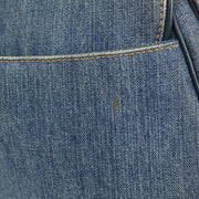 Christian Dior Blue Denim Patchwork Saddle Handbag 01RU1014 154262