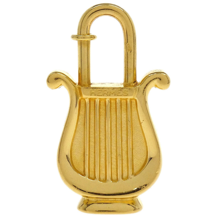 Hermes Harp 1996 Cadena Padlock Gold Small Good 154263