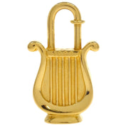 Hermes Harp 1996 Cadena Padlock Gold Small Good 154263