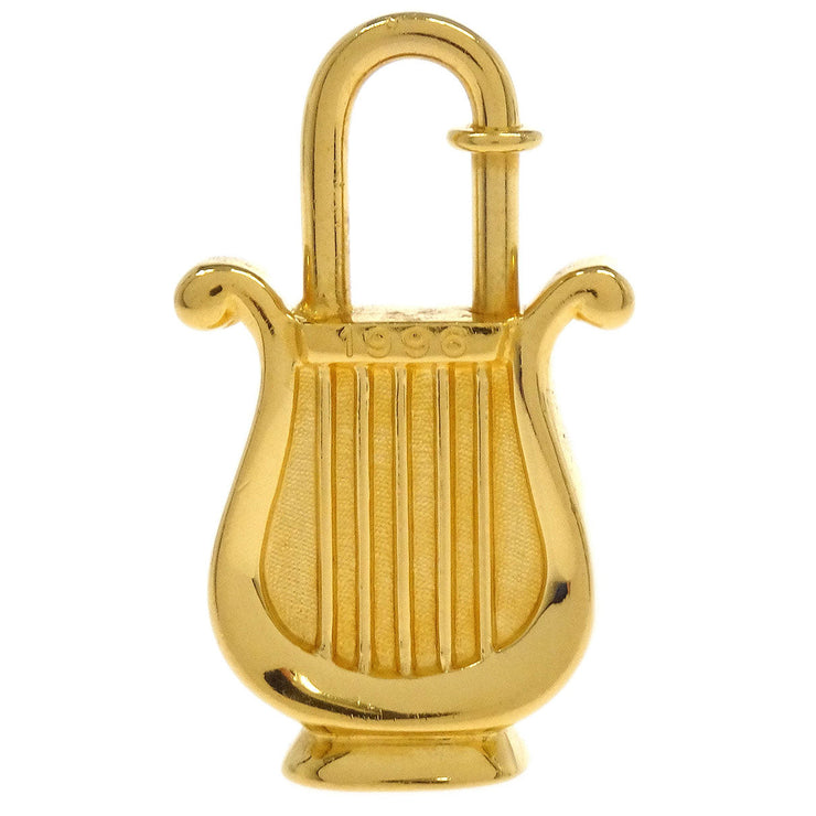Hermes Harp 1996 Cadena Padlock Gold Small Good 154263