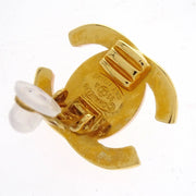 Chanel CC Turnlock Earrings Clip-On Gold Small 95A 154264