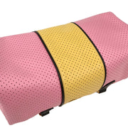 Prada Pink Yellow Perforated Handbag BL0655 31 22 154269